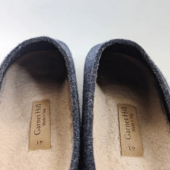 Garnet HillI Italian One Mile High Wool Mule Clogs Quiet Luxury - Picture 7 of 8